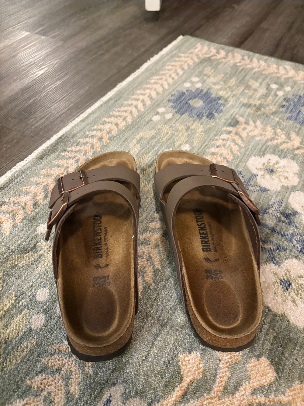 Birkenstock Arizona Moca Double Buckle Sandals Size 38 - Picture 2 of 8